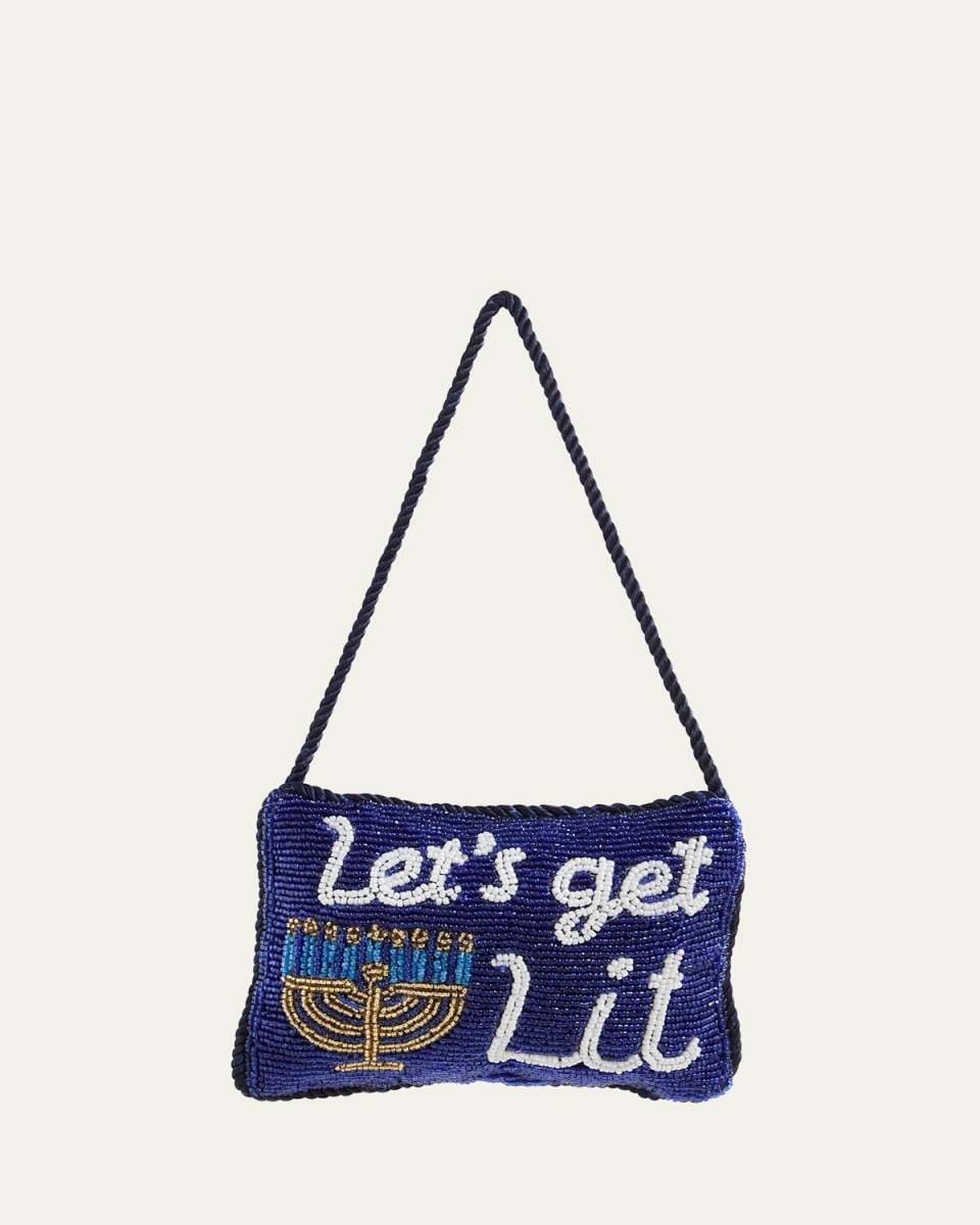 Let's Get Lit Menorah Doorknocker